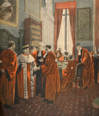 The Court of Appeal During the Zola Affaire, illustration from 